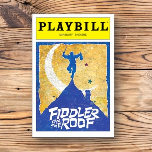 Fiddler On The Roof Playbill Broadway Musical Refrigerator Fridge Locker Magnet - Picture 1 of 2